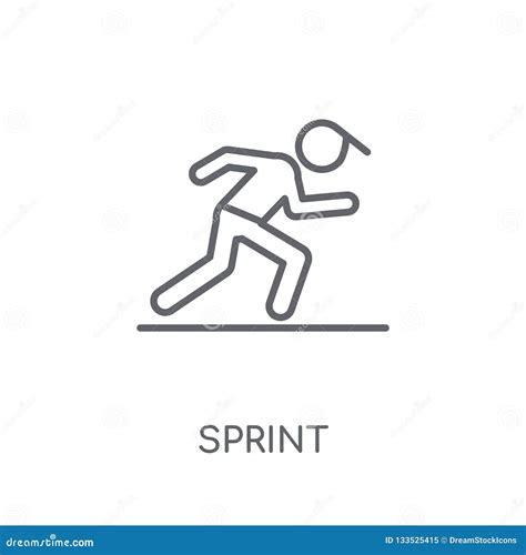 Sprint Linear Icon Modern Outline Sprint Logo Concept On White Stock