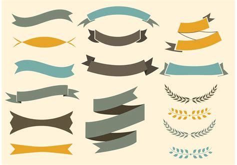 Free Vector Ribbons Set Download Free Vector Art Stock Graphics And Images