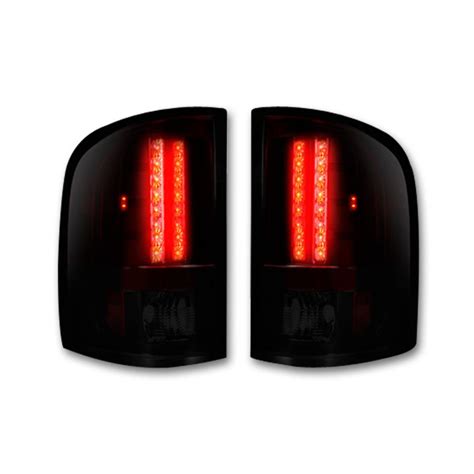 2007 2013 Chevy Silverado Tail Lights Led In Red Smoked