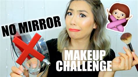 No Mirror Makeup Challenge Youtube