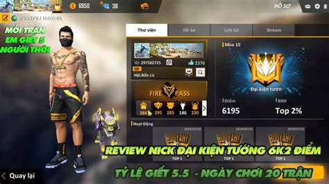 Garena free fire, a survival shooter game on mobile, breaking all the rules of a survival game. Garena Free Fire | Review nick đại kiện tướng 6k2 điểm ...