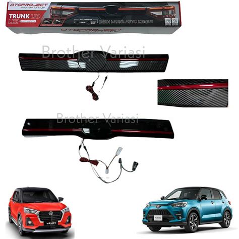 Trunk Lid Raize Rocky Bagasi Belakang Led Function Hitam Carbon