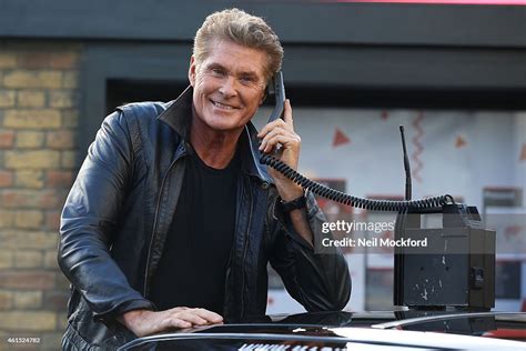 David Hasselhoff And Kitt Attend A Photocall To Launch 1984g Street