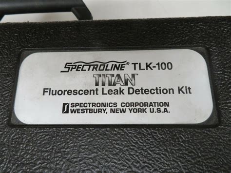 Spectroline Tlk 100 Fluorescent Leak Detection Kit In Case Nb24