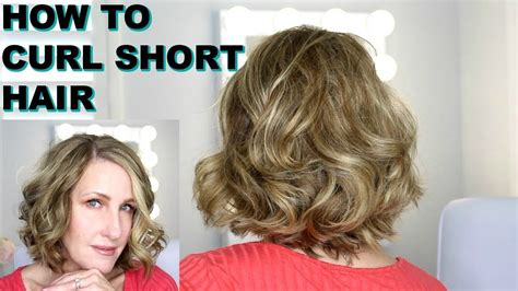 How To Curl Short Hair With A Curling Iron Youtube