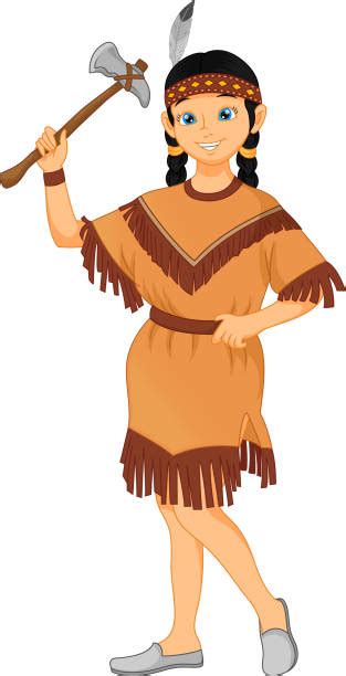american indian girl cartoon