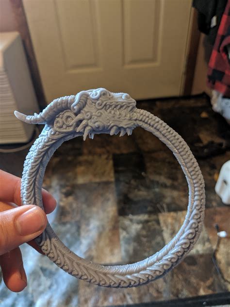 That is the new human form. 3D printable model ancient Ouroboros | CGTrader