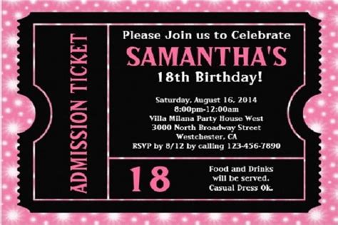 Celebrate this momentous event by cracking open the bubbly and hosting the party of the year. 18th Birthday Invitation Ideas - Bagvania FREE Printable ...