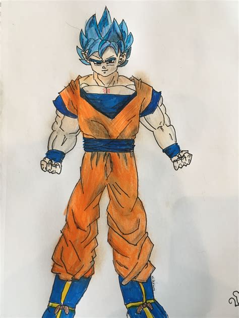 Dragonball, dragonball z, dragonball gt song: My 8 year old son created this awesome picture of ssgss ...