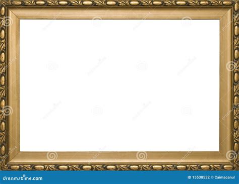 Wooden Golden Classic Frame Stock Photo Image Of Decoration Frame