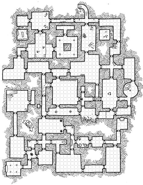 Beautiful Old School Rpg Maps Dungeon Maps Tabletop Rpg Maps