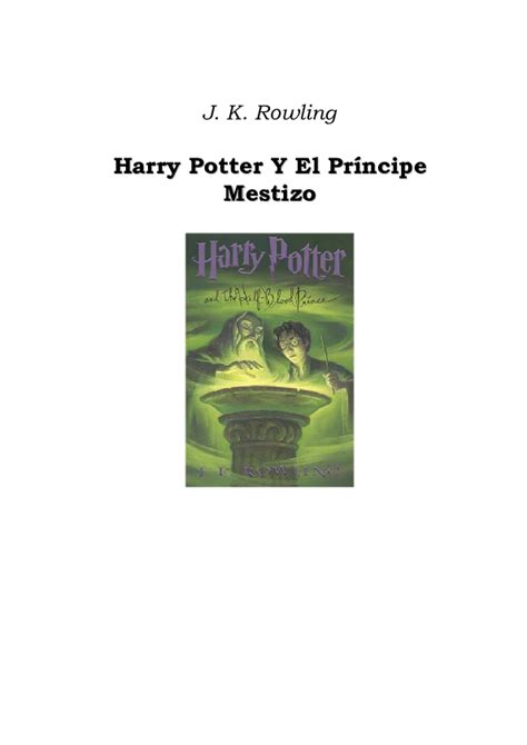 The main characters of this fantasy, young adult story are. (PDF) Harry potter y el principe mestizo | Yuliana ...