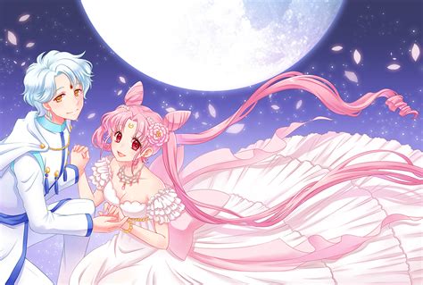 Chibi Usa Small Lady Serenity And Helios Bishoujo Senshi Sailor Moon Drawn By Nightcat