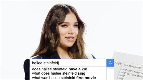 Watch Hailee Steinfeld Answers The Webs Most Searched Questions