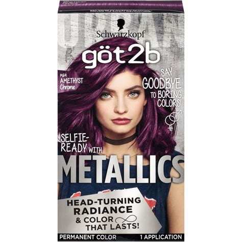 Schwarzkopf Got2b Metallics Permanent Hair Color M71 Metallics Silver