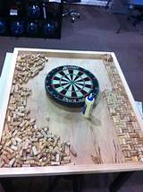 Check spelling or type a new query. Custom dart board frame with wine cork backing, located in ...