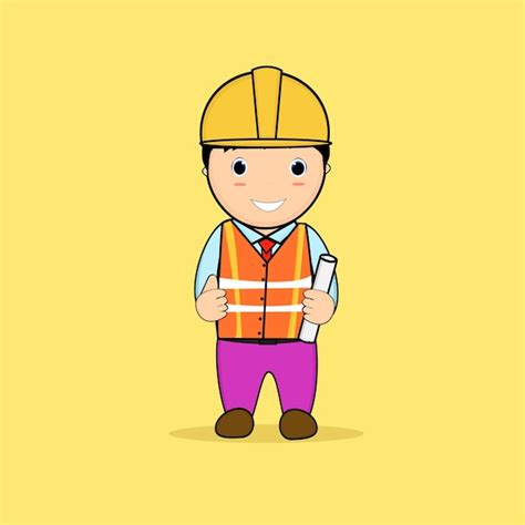 Premium Vector Vector Illustration Mascot Of Construction Worker