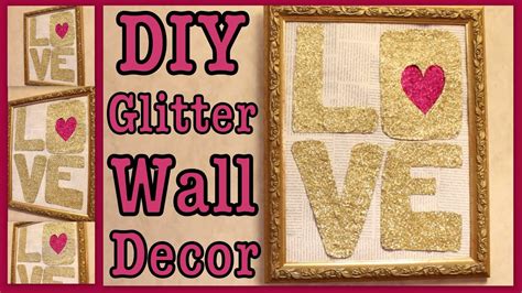 Thankfully, the process is quite simple and straightforward. DIY: Glitter Art Wall Decor! - YouTube