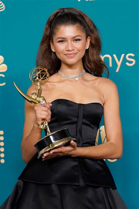 Zendaya Emmy Awards 2022 Red Carpet Celebmafia