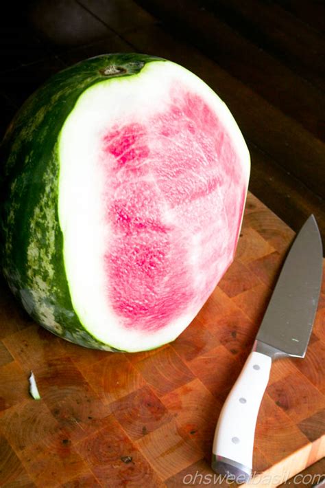 How To Slice A Watermelon Oh Sweet Basil