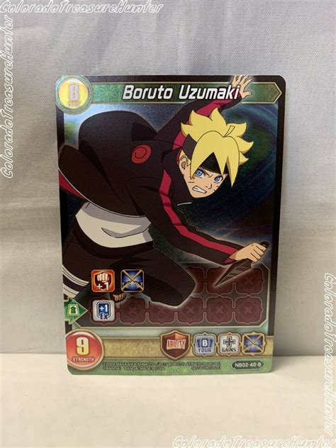 Mavin Naruto Boruto Card Game Nb02 40 B Boruto Uzumaki Foil