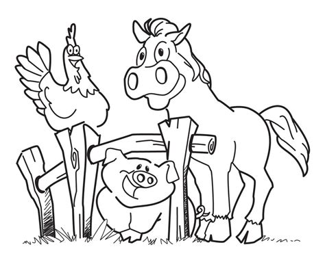 One of the earliest tactics parents and teachers use in language development is naming animals. Free Printable Farm Animal Coloring Pages For Kids