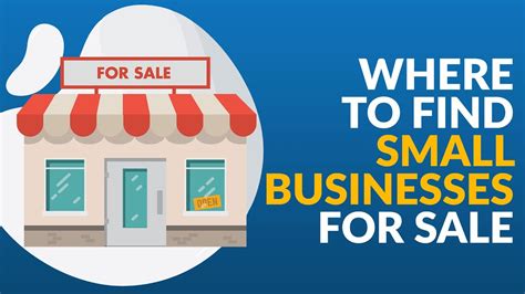 Where To Find Small Businesses For Sale Youtube