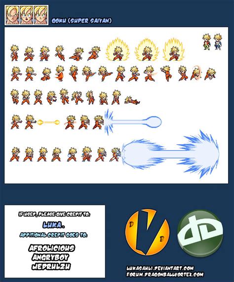 Super Saiyan Goku Sheet By Lukasahl1 On Deviantart
