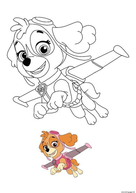 Paw Patrol Rubble Coloring Page