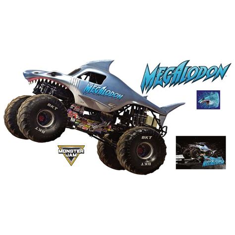 Megalodon - Huge Officially Licensed Monster Jam Removable Wall Decal