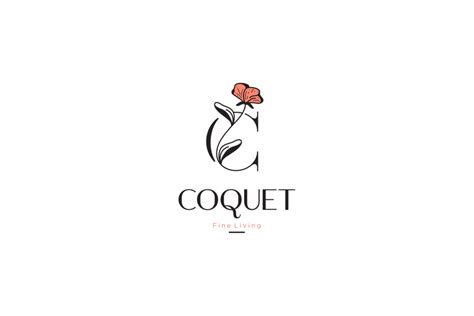 Coquet Fine Living Branding Concept | Branding, Elegant logo design, Branding design