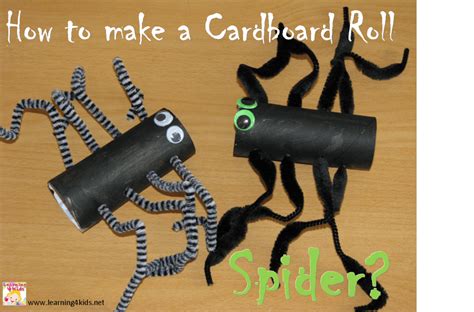 How To Make A Cardboard Roll Spider Learning 4 Kids