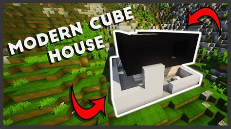 Minecraft How To Make A Modern Cube House Easy Tutorial Youtube