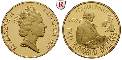 Australien Elizabeth Ii 200 Dollars 1987 917 G Fein Pp