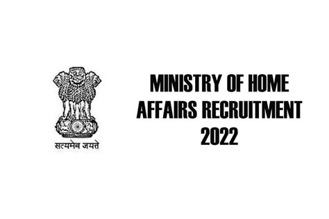 Ministry Of Home Affairs Recruitment 2022 Apply For 34 Posts At Mha