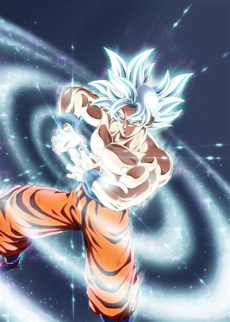 Goku Mastered Ultra Instinct Poster By Spaceweaver Displate