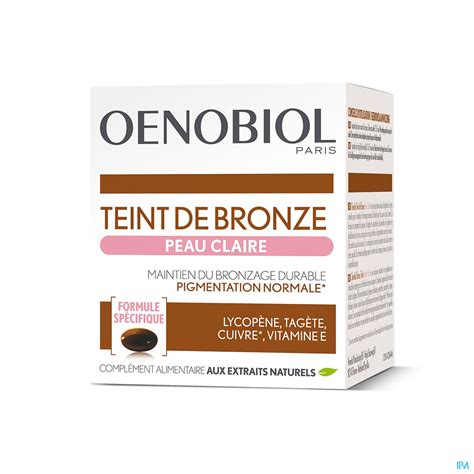 Oenobiol Teint Bronzé Peau Claire 30 Capsules Peau