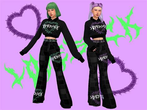 Goth Pants Goth Skirt Sims 4 Body Mods Sims Mods Club Skirts Sims