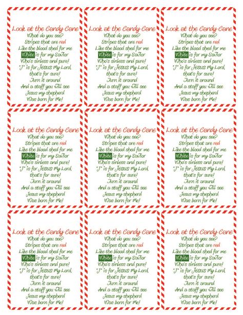 A cute little christmas tree is surrounded by a red and white candy cane border on this christmas stationery. Candy Cane Poem 9-up. Print out, and hole punch top. Give children yarn or ribbon to attach to ...
