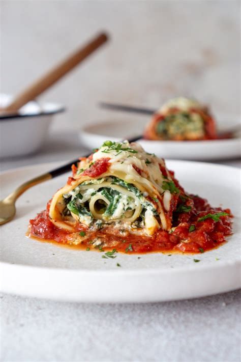 Spinach Lasagna Rolls Jz Eats