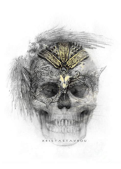 Skull Warrior Digital Art By Xrista Stavrou Fine Art America