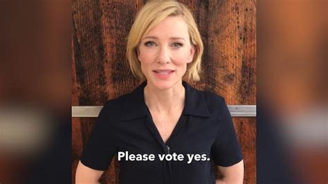 Cate Blanchett Supports Marriage Equality Daily Telegraph