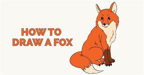 how to draw a fox in a few easy steps easy drawing guides