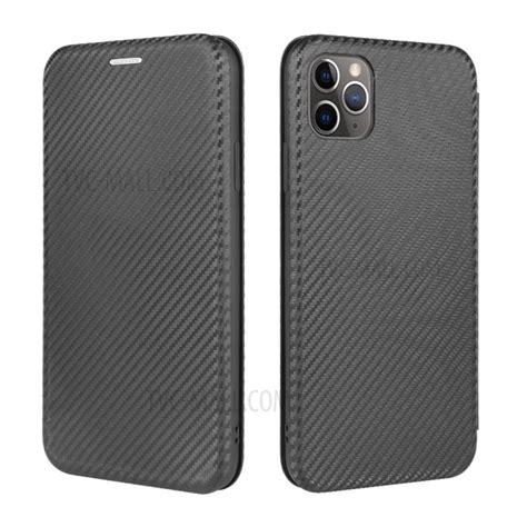 Carbon Fiber Auto Absorbed Leather Mobile Phone Case For Iphone 12 Pro