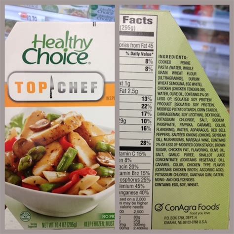 One of the meals that i tried recently was healthy choice fajita steak dinner. Healthy Choice Dinners Nutrition Facts - NutritionWalls