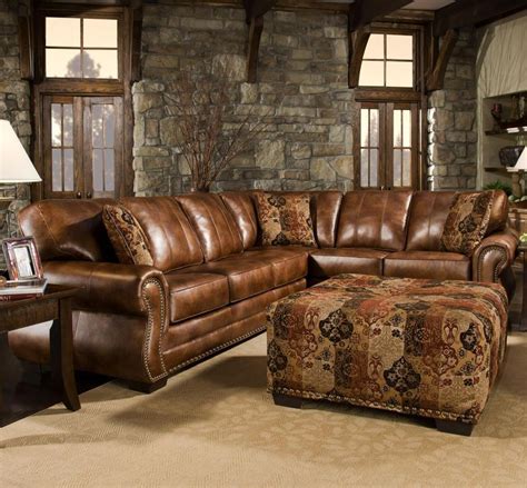From the bright and airy. Sectional sofas living room, Rustic sectional sofas, Living room leather