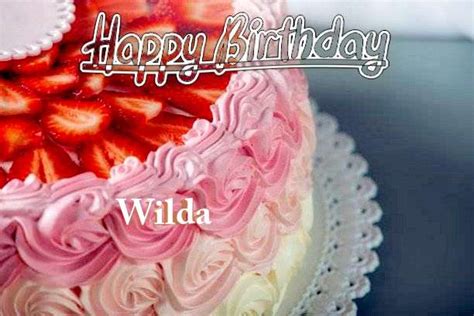 Happy Birthday Wilda Song With Cake Images