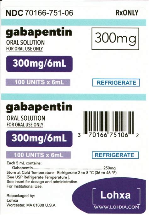 Gabapentin Oral Solution Fda Prescribing Information Side Effects And Uses