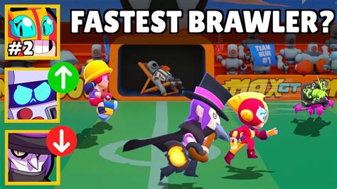 The Fastest Brawler In Brawl Stars Brawl Stars Olympics Speed Test