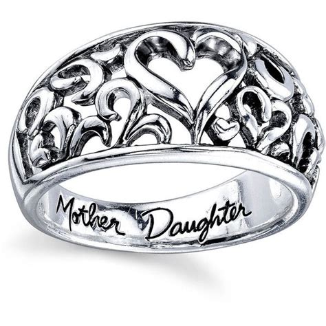 Inspired Moments Sterling Silver Mother Daughter Ring Size 7 75